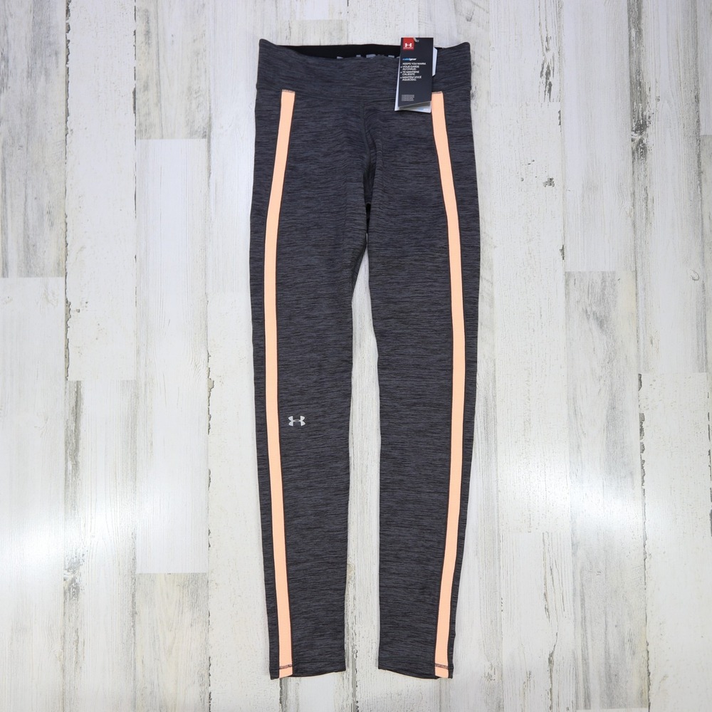 Under Armour Pants Womens Small Gray Coldgear Compression Leggings NEW